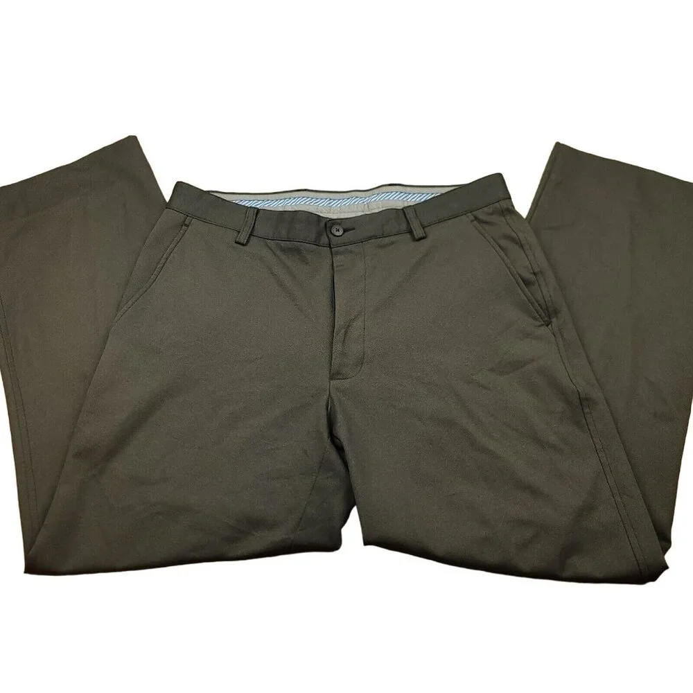 FootJoy Mens 34 x 30 Golf Pants Athletic‎ Fit Gray Trousers Stretch